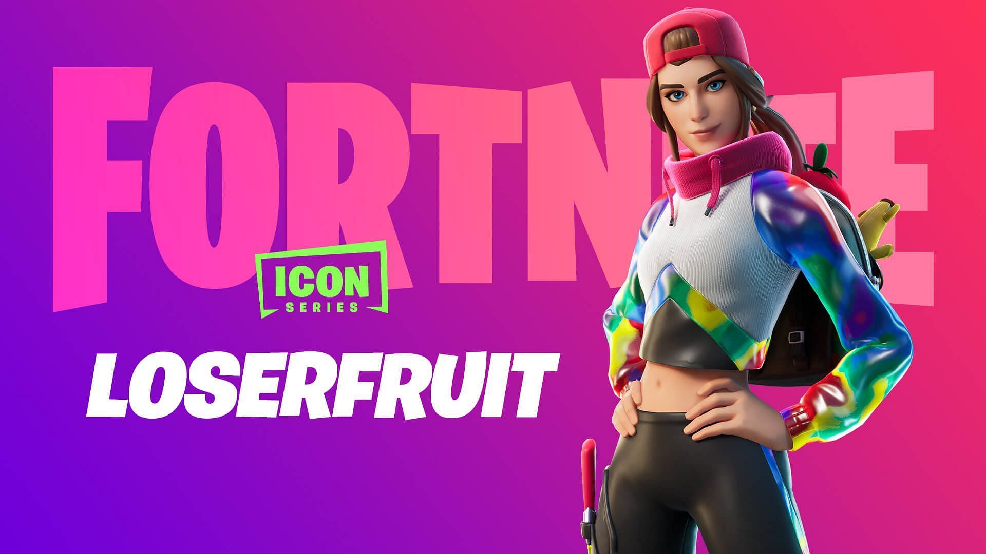 Loserfruit is part of a group of elite streamers to have their own skin in Fortnite (Image via Epic Games)