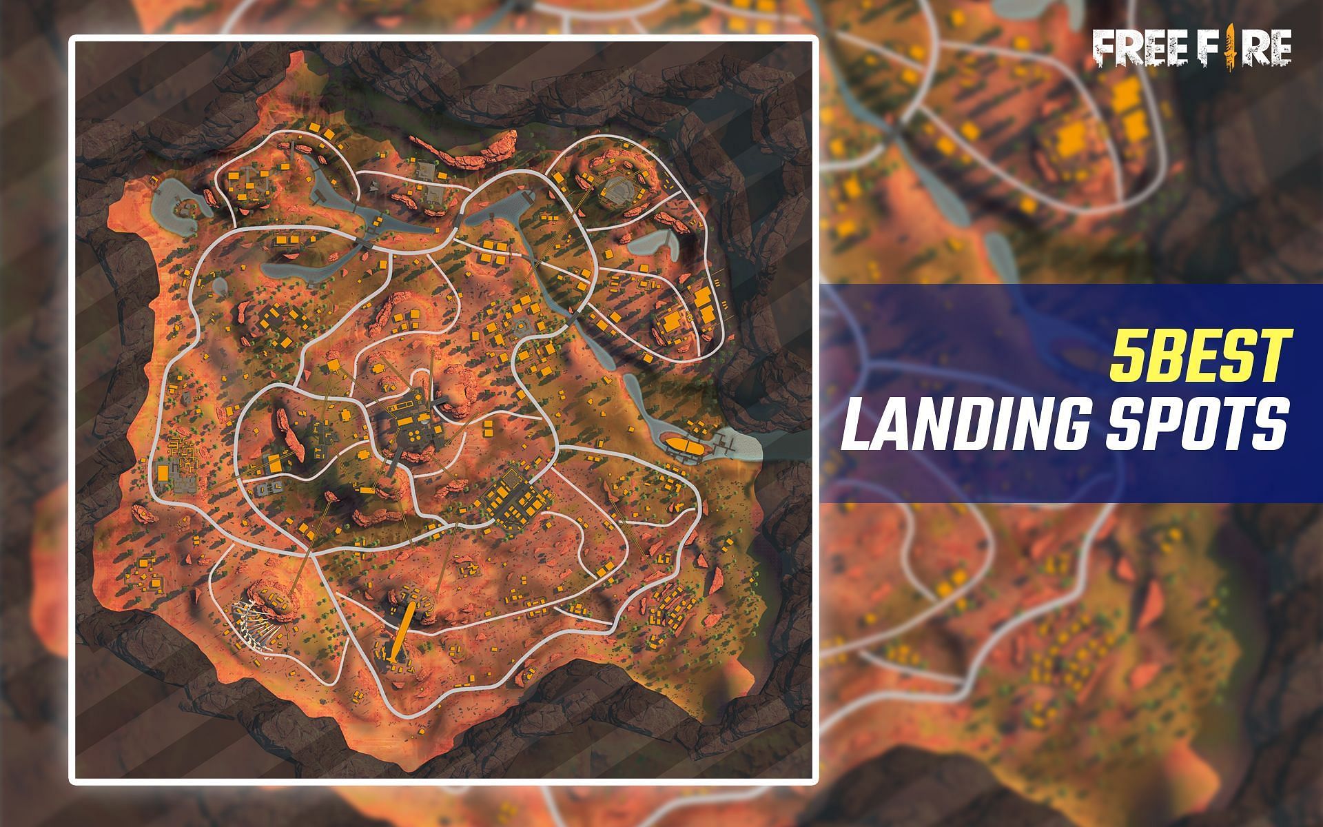 Best landing spots in Free Fire&#039;s Kalahari map for passive players (Image via Sportskeeda)