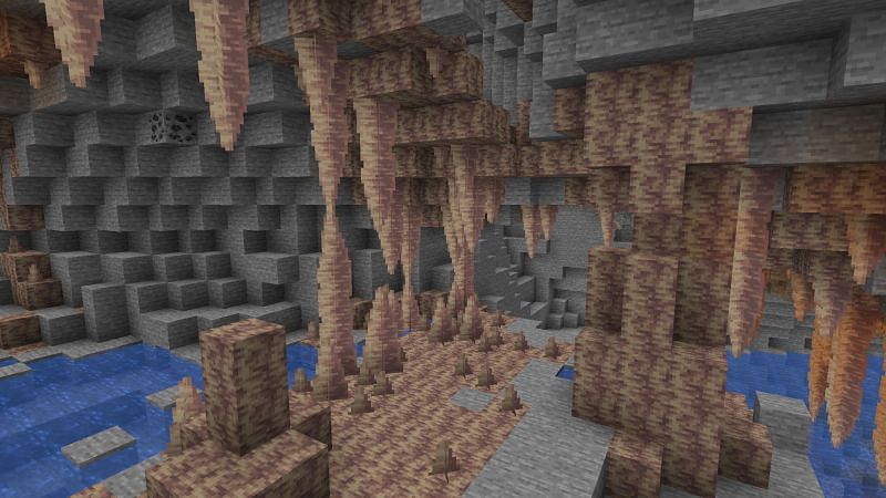 They generate the most inside mountains and hills (Image via Minecraft)