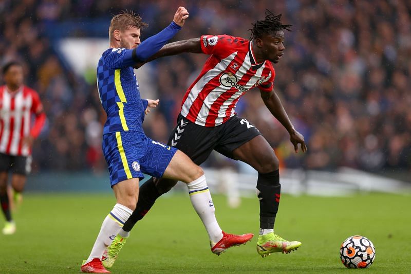 Timo Werner in action for Chelsea