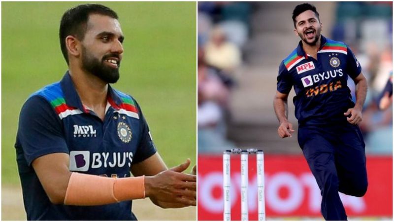 Deepak Chahar (left) and Shardul Thakur have stood out as bowling all-rounders of late.