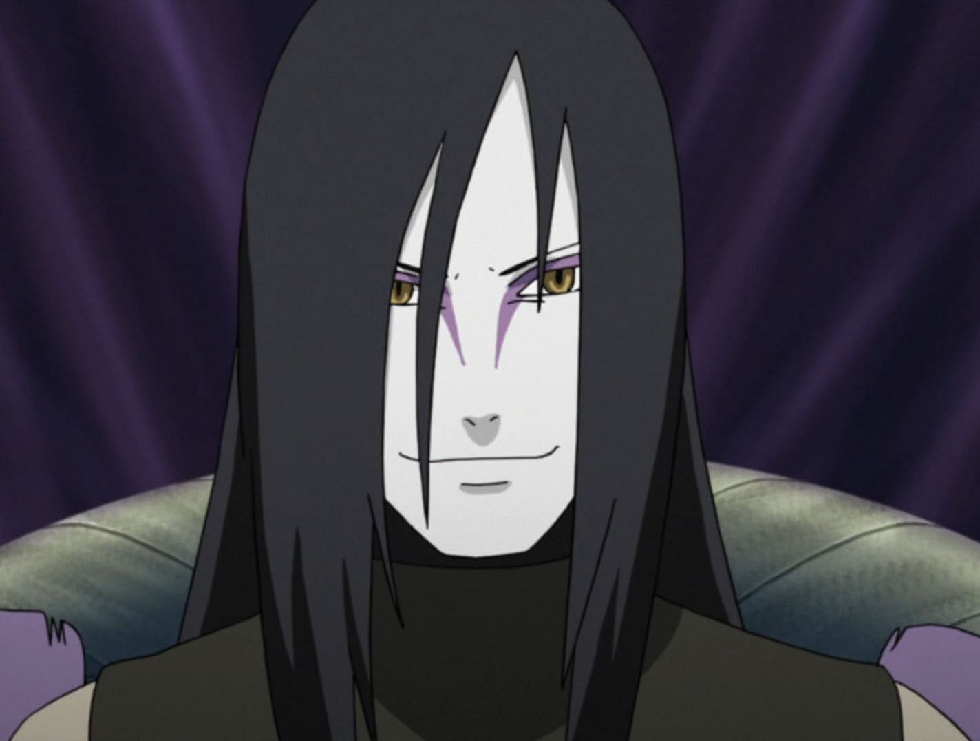 Orochimaru smiling (Image via Narutopedia.com)