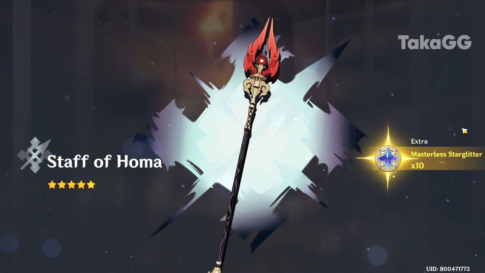 Staff of Homa (Image via taka gg/Youtube)