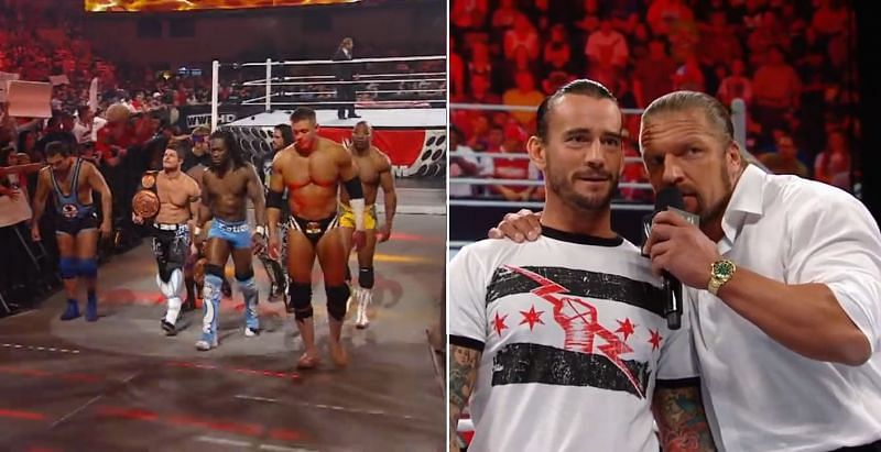 WWE roster walking out; CM Punk and Triple H