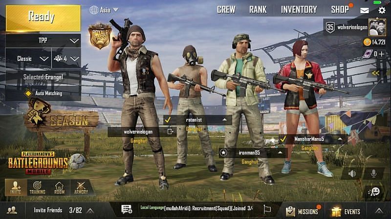 Play with the regular squad to get more kills (Image via Krafton)