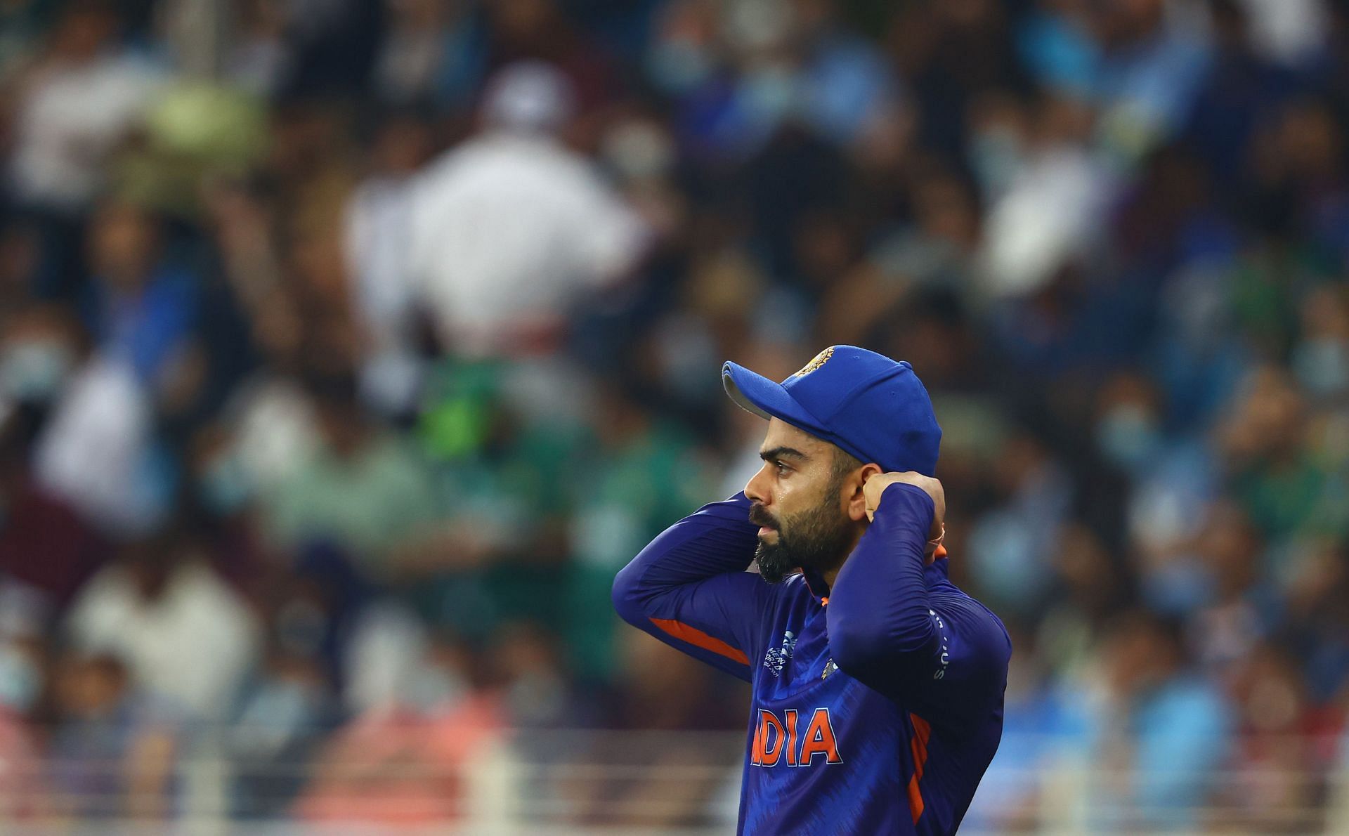 Indian captain Virat Kohli during the match against Pakistan. Pic: Getty Images