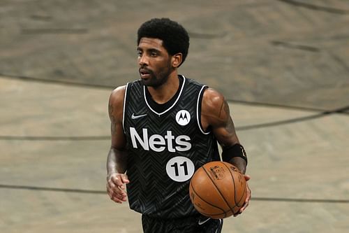 Kyrie Irving with the Brooklyn Nets in the 2020-21 NBA season