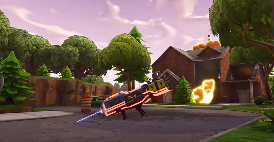 The Air Strike Laser used to summon missiles over an area (Image via Epic Games)