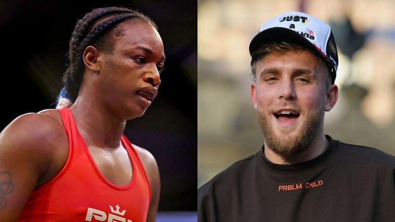Claressa Shields (left) and Jake Paul (right)