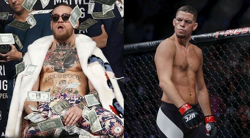 Conor McGregor (left) and Nate Diaz (right)
