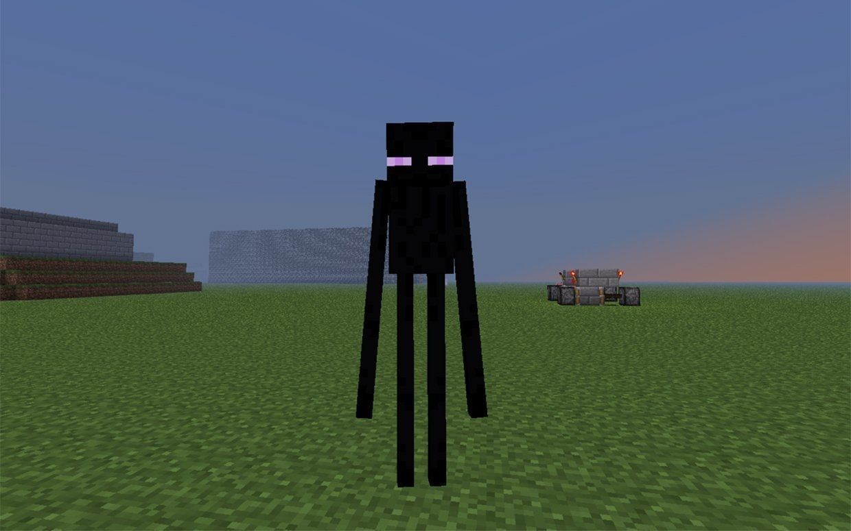 An Enderman (Image via Minecraft)