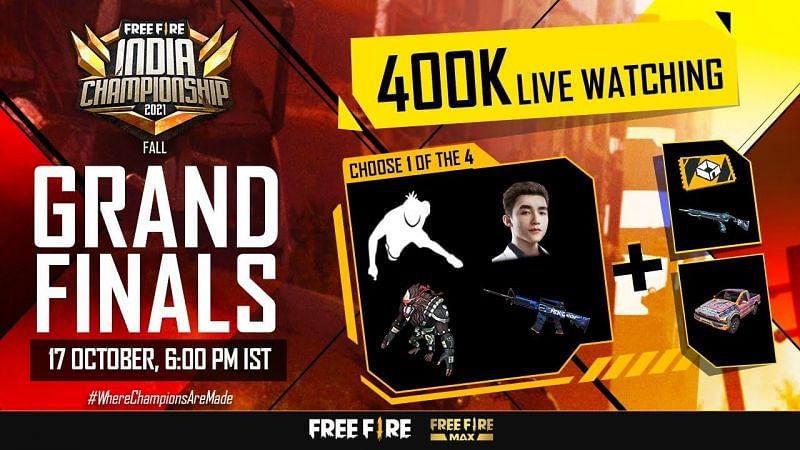 The FFIC Grand Finals will begin on 17 October (Image via Garena Free Fire)