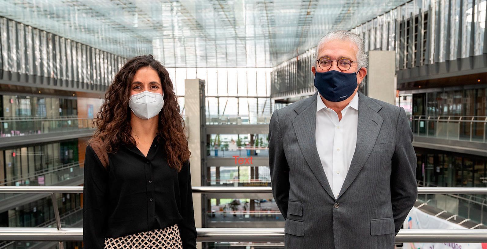 Xisca Perello and Jose Bogas at the launch of Rafael Nadal&#039;s foundation Center in Madrid