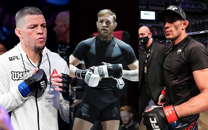 Nate Diaz appears to show interest in fighting Tony Ferguson; Conor McGregor butts into the conversation