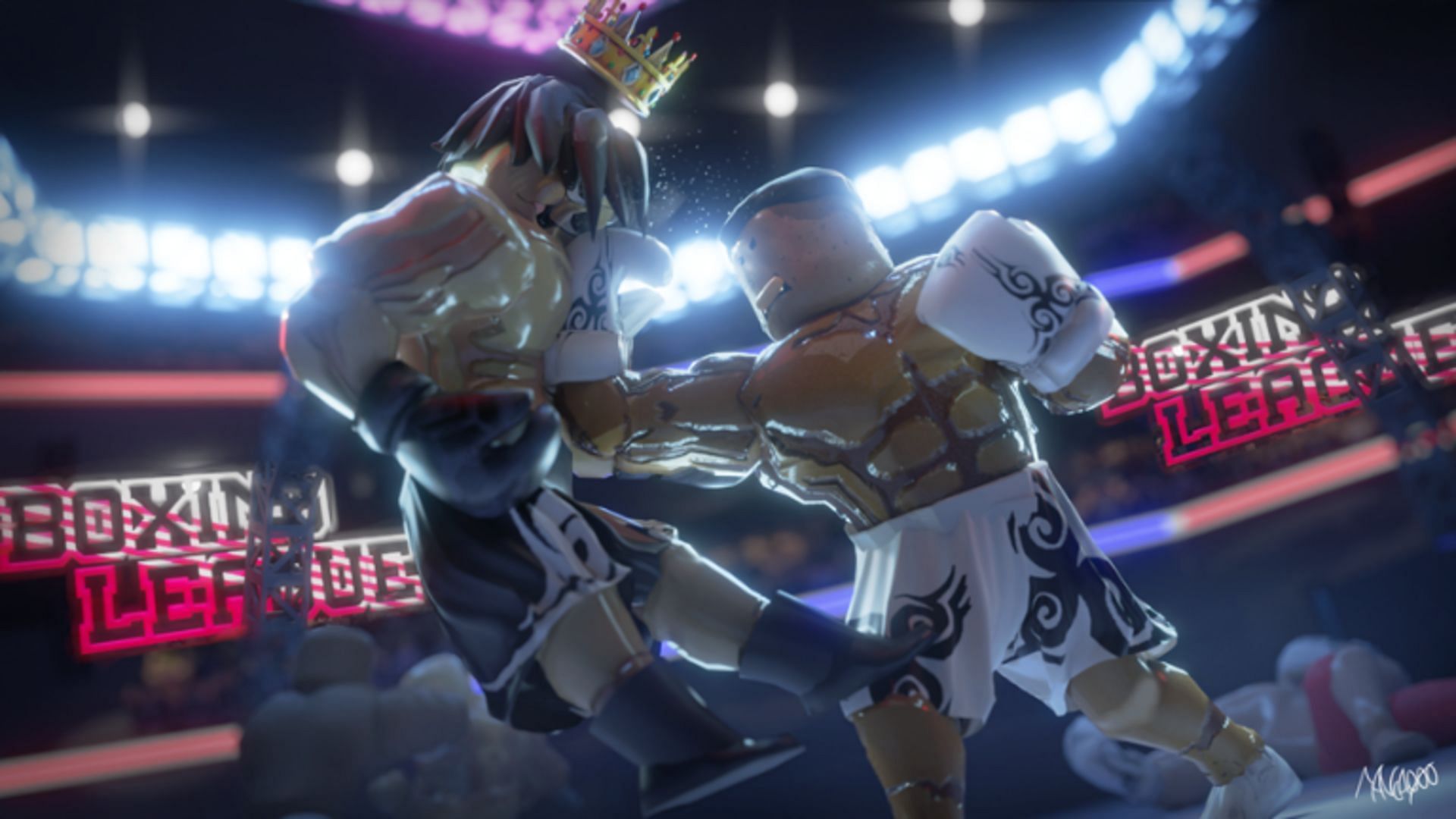 Bare-knuckle fighting at its best (Image via Roblox)