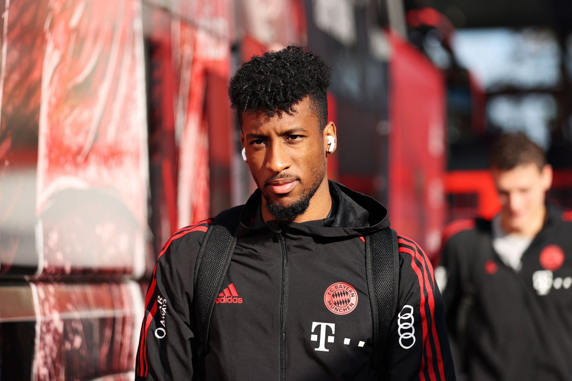 Kingsley Coman could end up in Barcelona or Man United (Image via Getty)