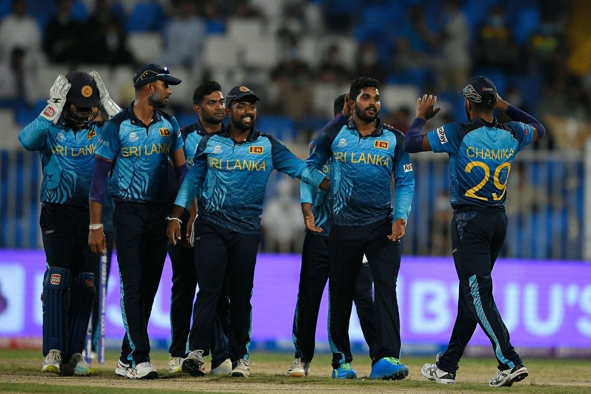 Sri Lanka proved too good for Netherlands. Pic: T20WorldCup/ Twitter