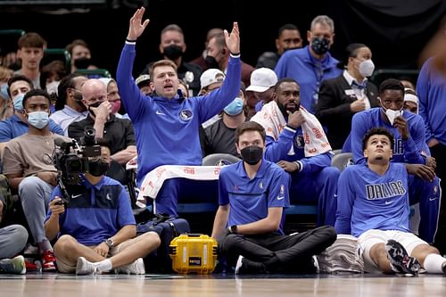 Luka Doncic during Utah Jazz v Dallas Mavericks