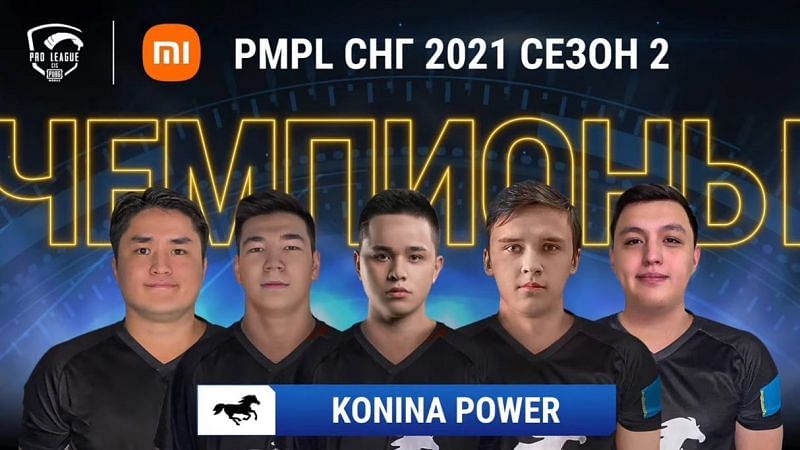 Konina Power wins PMPL CIS Season 2 (Image via PUBG Mobile)