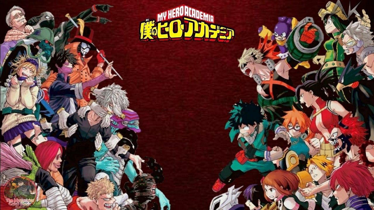 Heroes and villains in My Hero Academia (Image credits: Pinterest)
