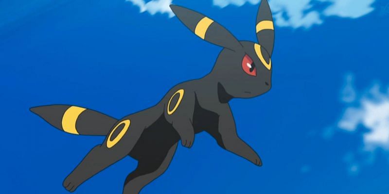 &quot;Umbreon evolved from exposure to the moon&#039;s energy pulses. It lurks in darkness and waits for its foes to move. The rings on its body glow when it leaps to attack.&quot; - an excerpt from Umbreon&#039;s Pokedex entry (Image via The Pokemon Company)