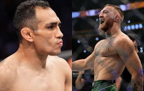 Tony Ferguson (left); Conor McGregor (right).