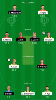 WAU vs TAS Dream11 Prediction - Marsh One Day Cup