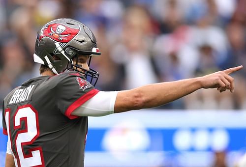 Tom Brady of the Tampa Bay Buccaneers vs. the Los Angeles Rams