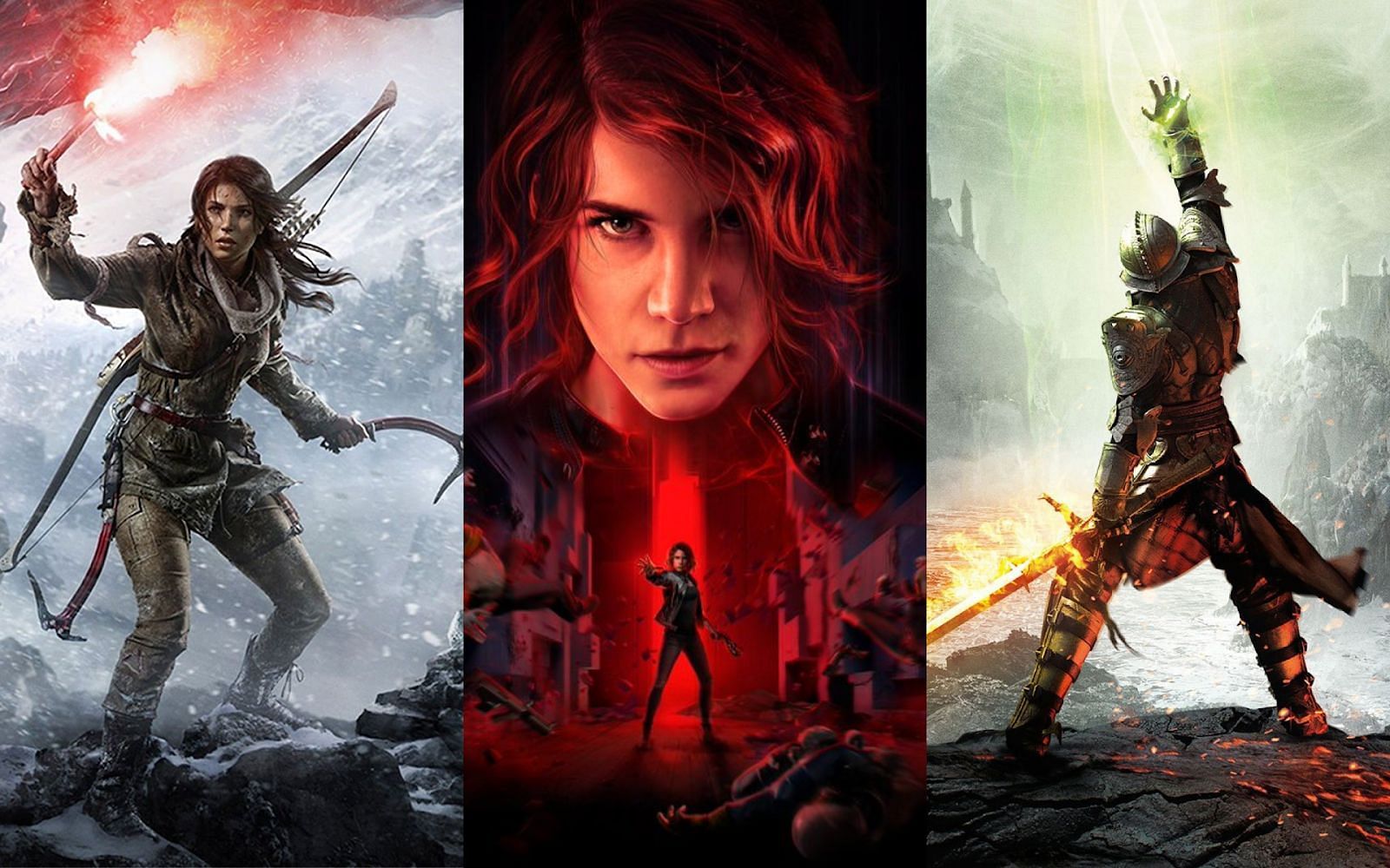 amazon Prime Gaming November free games include Control Ultimate Edition, Rise of the Tomb Raider, and Dragon Age Inquisition (Image by Sportskeeda)