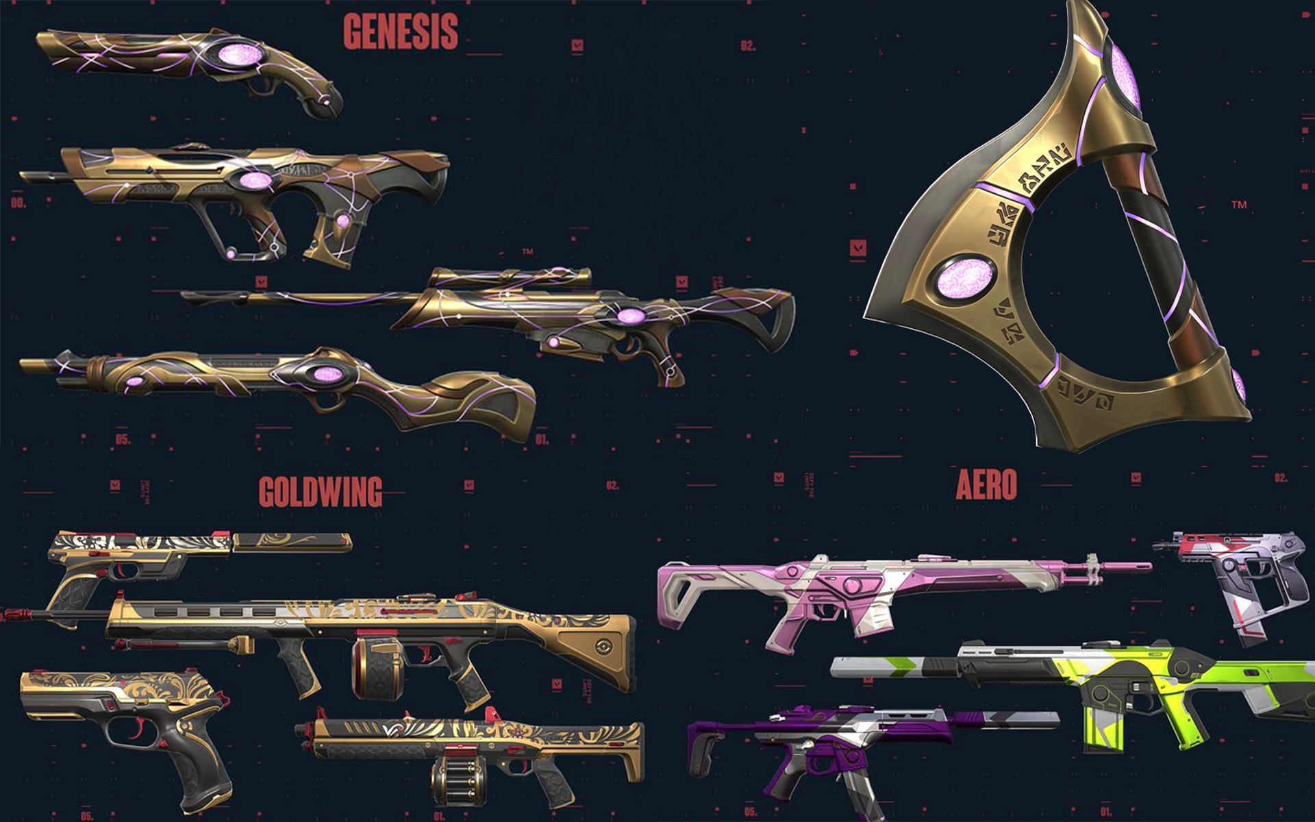 All the new weapons coming with Valorant&#039;s Episode 3 Act 3 Battlepass (Image via Sportskeeda)