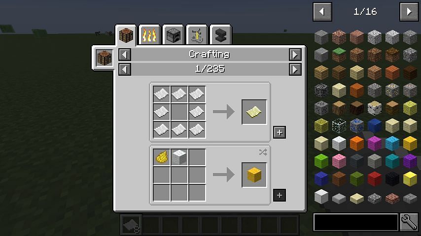 The Just Enough Items mod (Image via Minecraft)