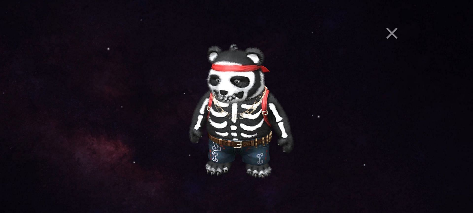 Skull Panda skin in Free Fire (Image via Garena)