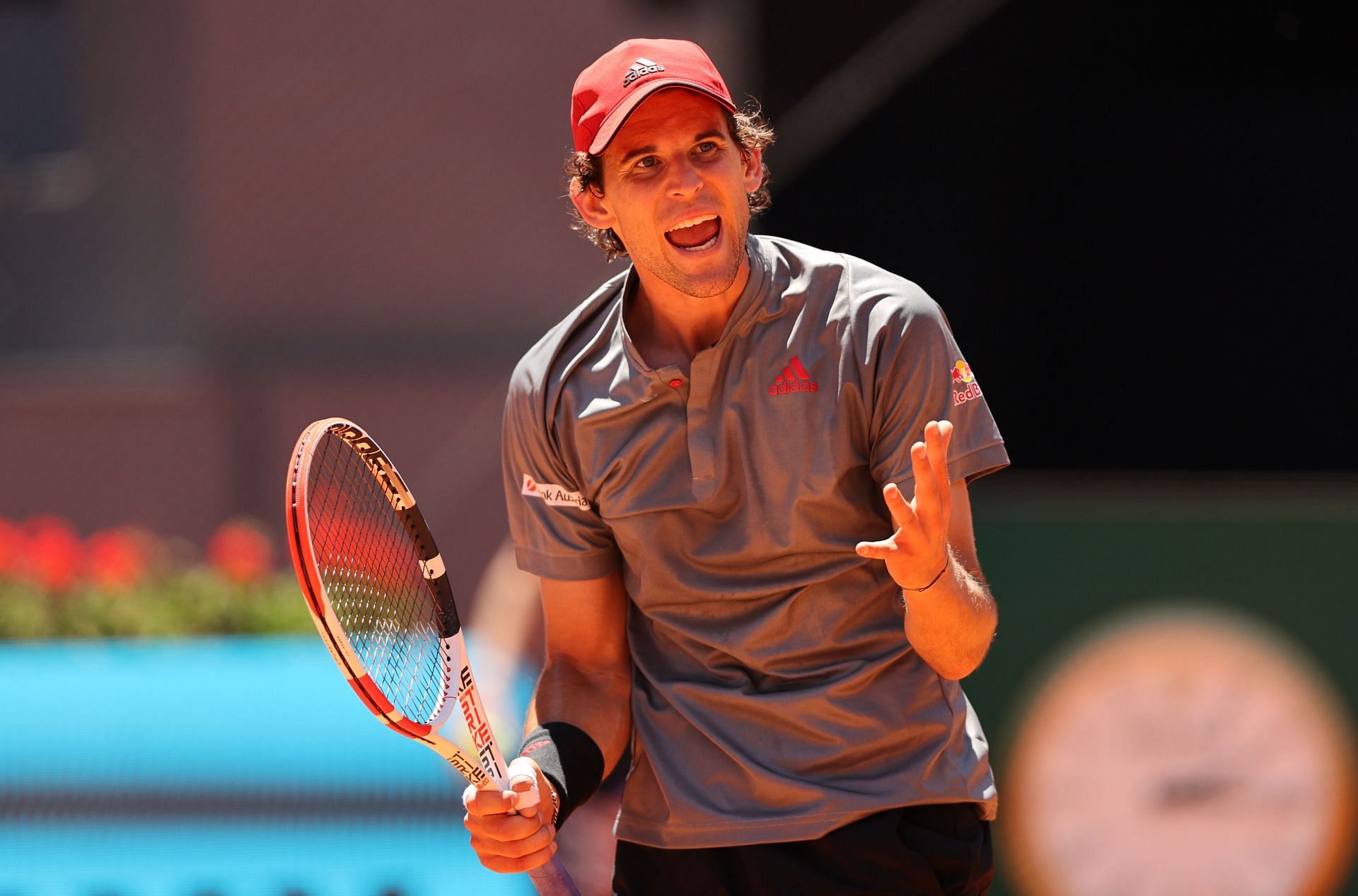 Dominic Thiem at the Mutua Madrid Open in May