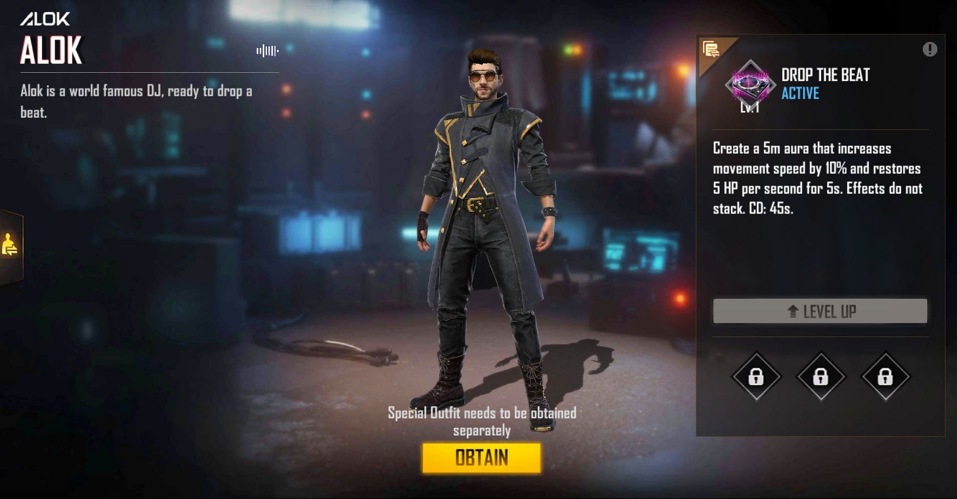 Alok is used for his healing ability (Image via Free Fire)