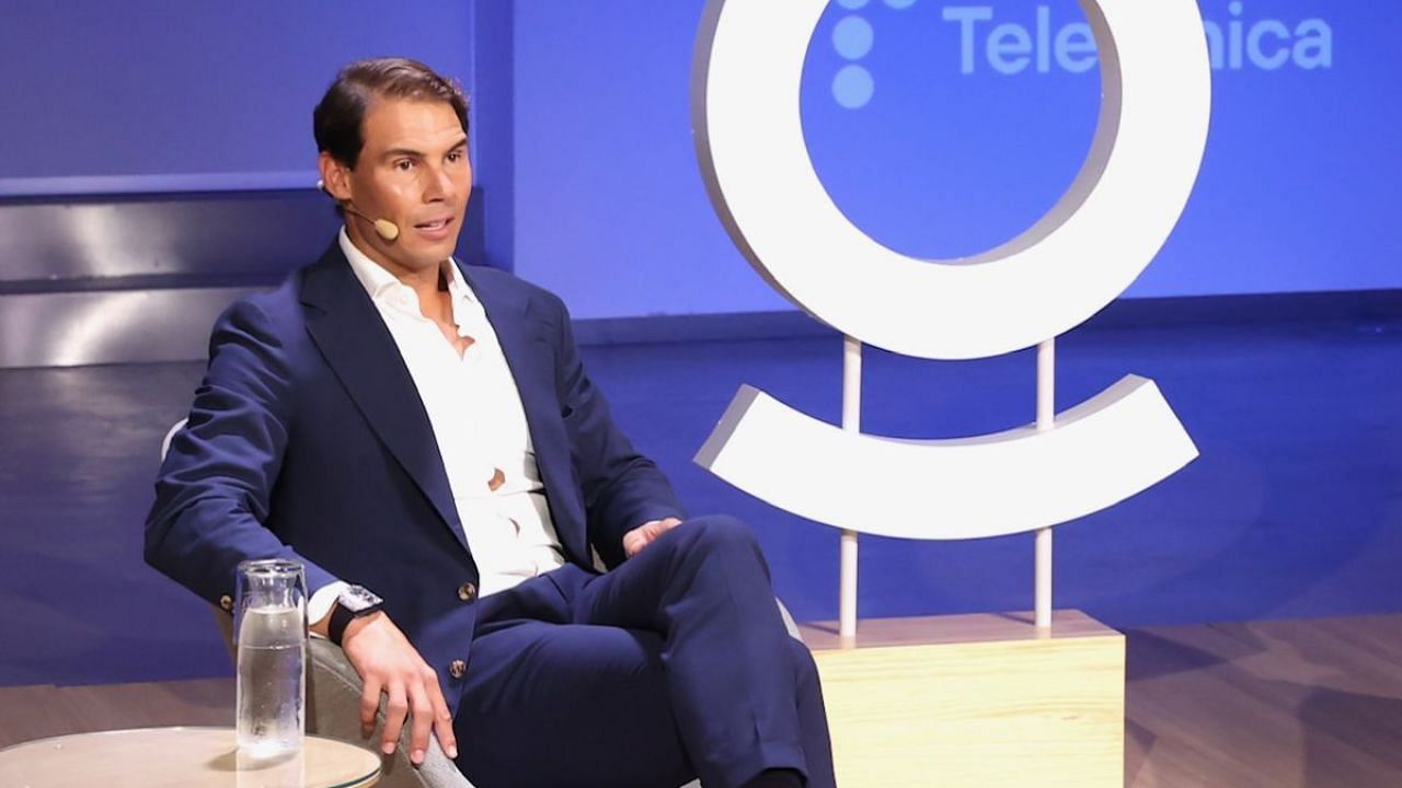 Rafael Nadal speaking at the Opening Ceremony of the enlightED Conference held in Madrid.