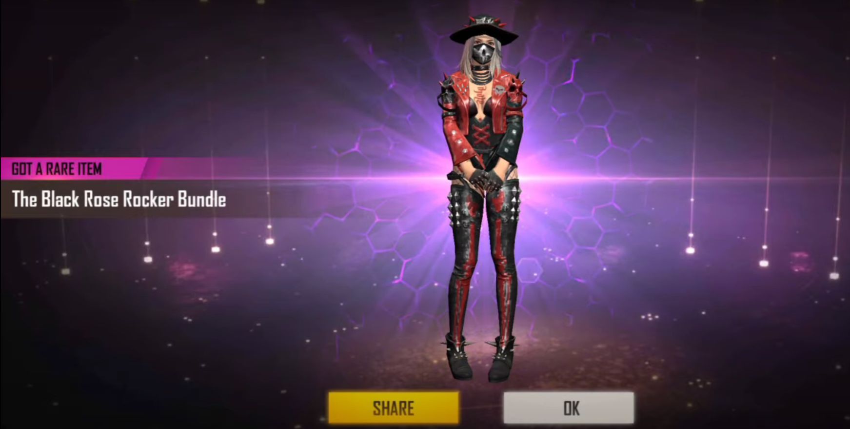 Black Rose Rocker bundle (Image via FREE FIRE NEW EVENT; YouTube)