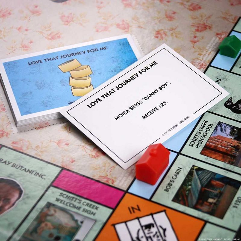 Schitt&#039;s Creek Monopoly game (Image via Hasbro and OP game)