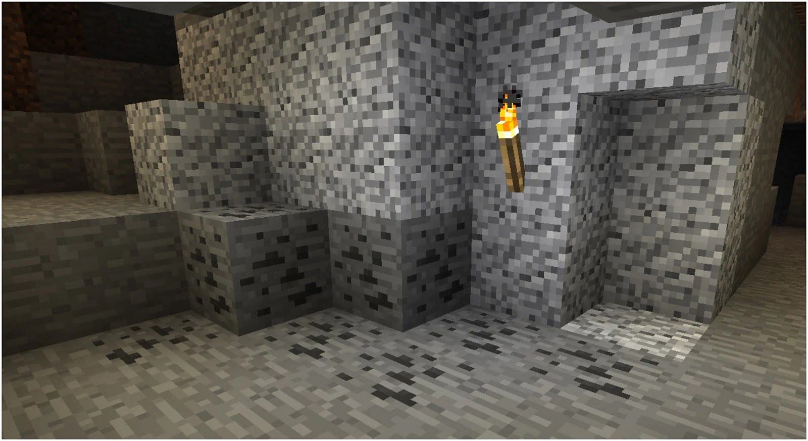 Coal ore (Image via Minecraft)