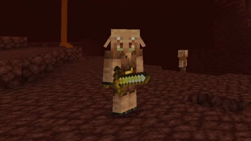 Piglins are neutral (Image via Minecraft)