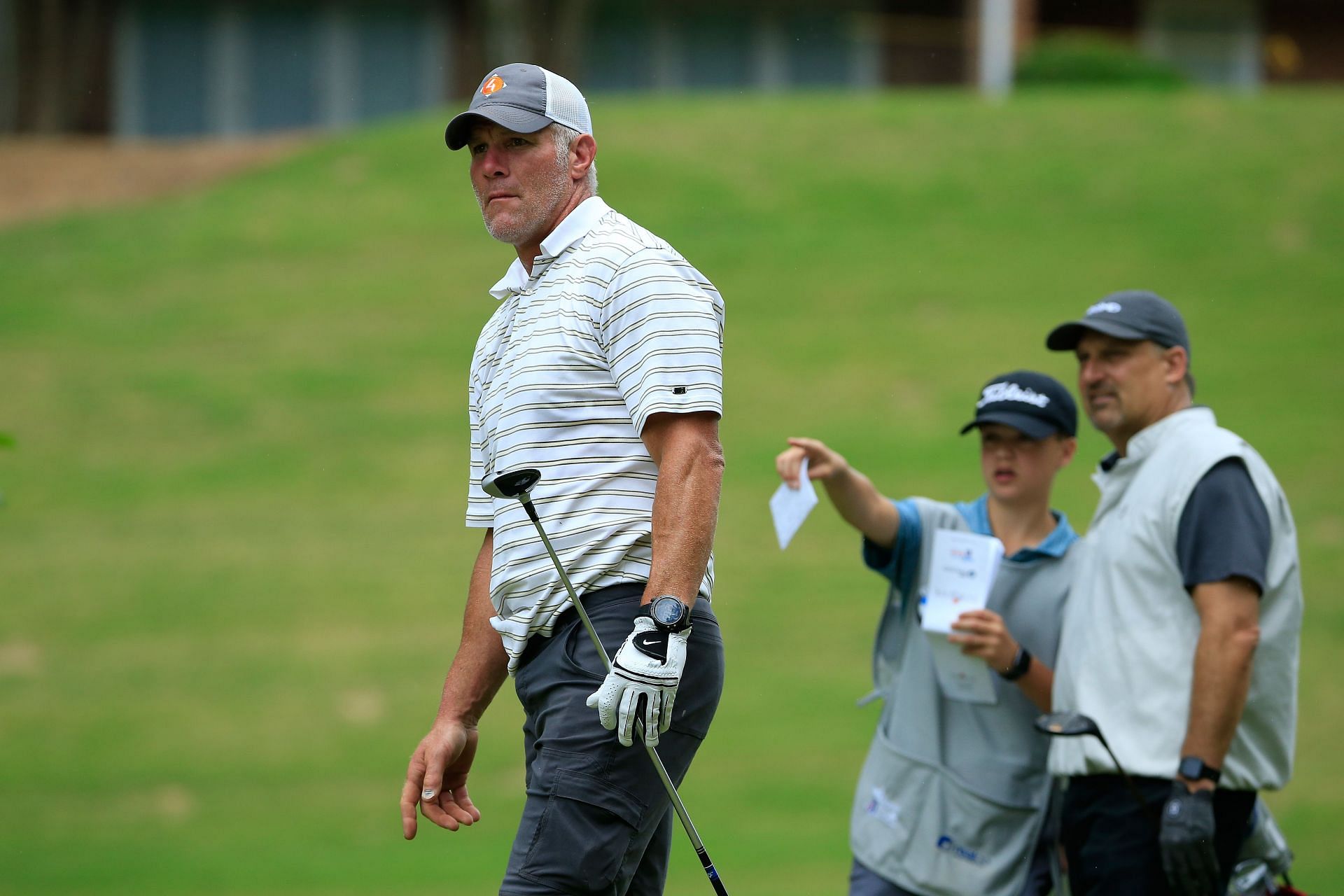 Brett Favre- BMW Charity Pro-Am - Round One