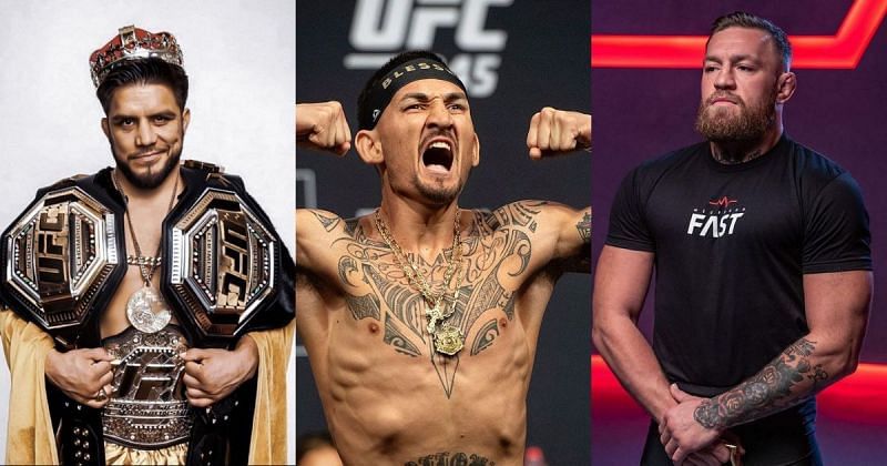 (L to R) Henry Cejudo, Max Holloway and Conor McGregor via Instagram @henry_cejudo, @blessedmma and @thenotoriousmma