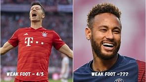 5 players with better weak foot than Robert Lewandowski in FIFA 22