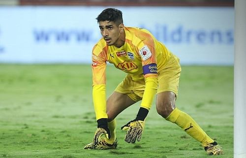 Gurpreet Singh Sandhu in action for Bengaluru FC (Credits-ISL)