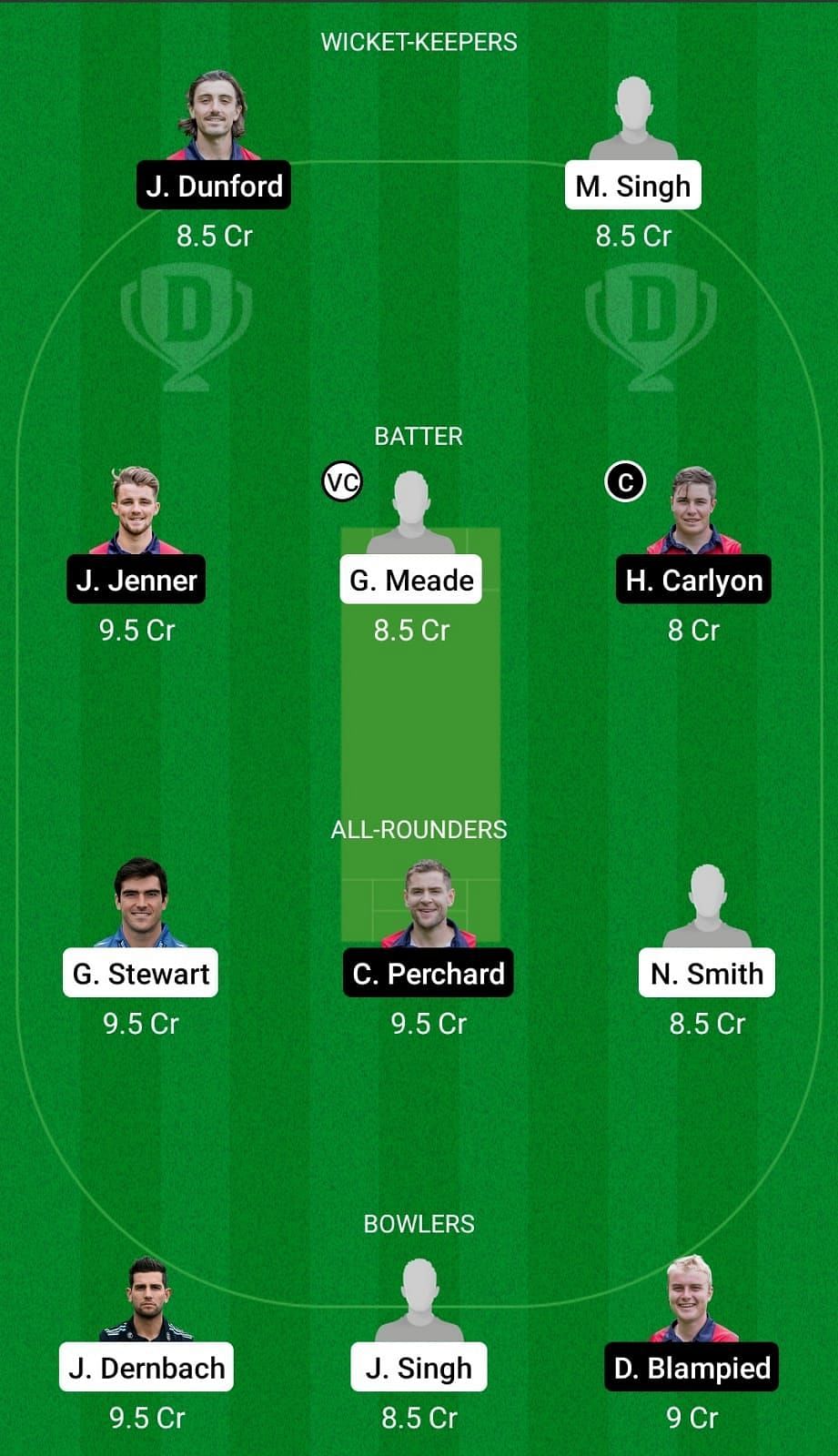 ITA vs JER Dream11 Team - 1