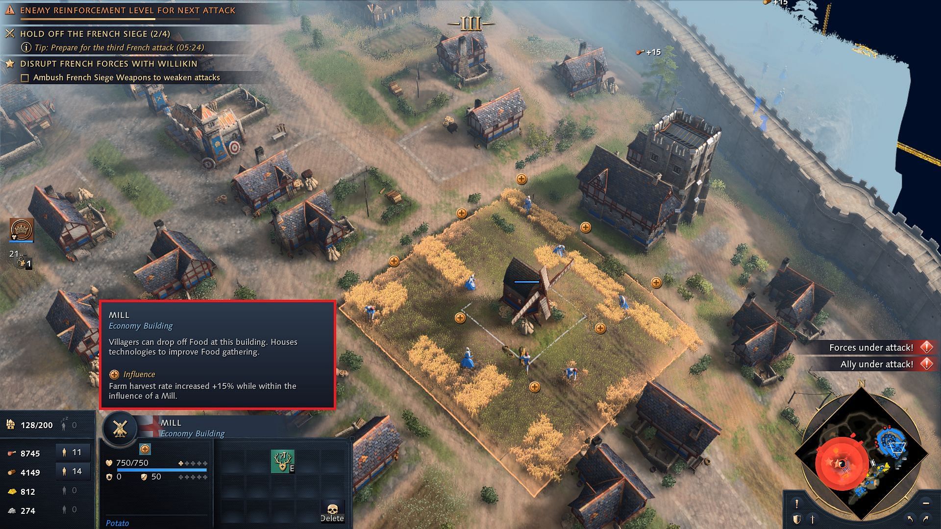 Proximity bonuses are a welcome addition (Image via Age of Empires IV/Relic Entertainment)