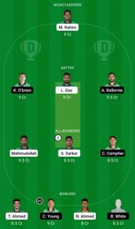 BAN vs IRE Dream11 Team - 1