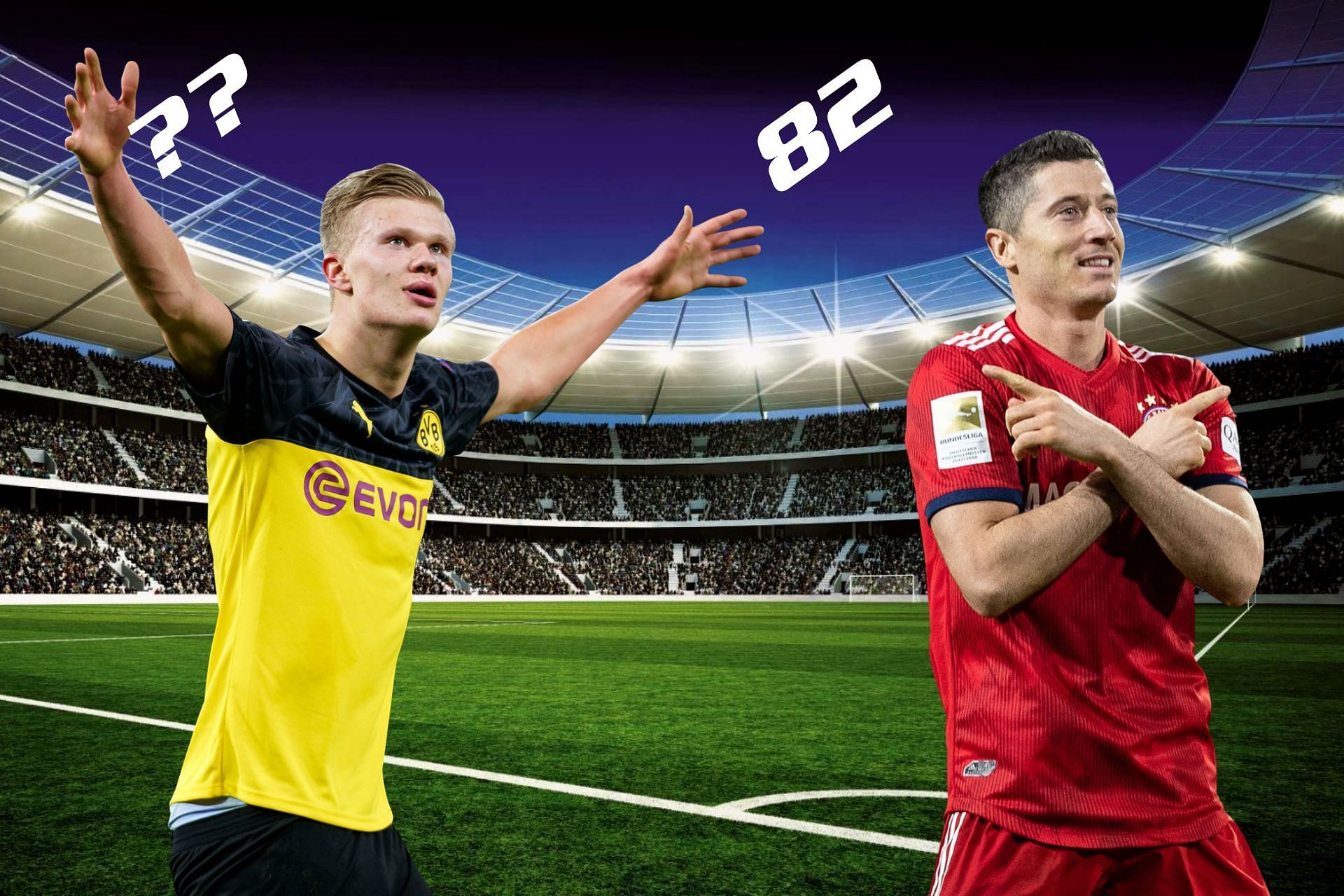 5 players with better physicality than Lewandowski in FIFA 22 (Image via Sportskeeda)
