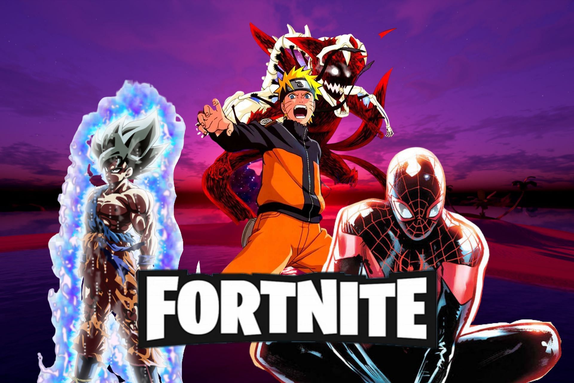 Naruto, Goku or Spider-Man could be coming to Fortnite as soon as next week. (Image via Epic Games)