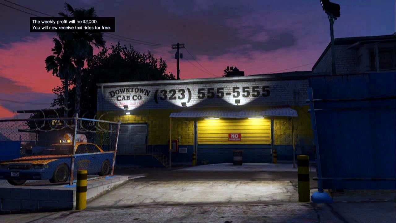 Downtown Cab Co. (Image via Rockstar Games)