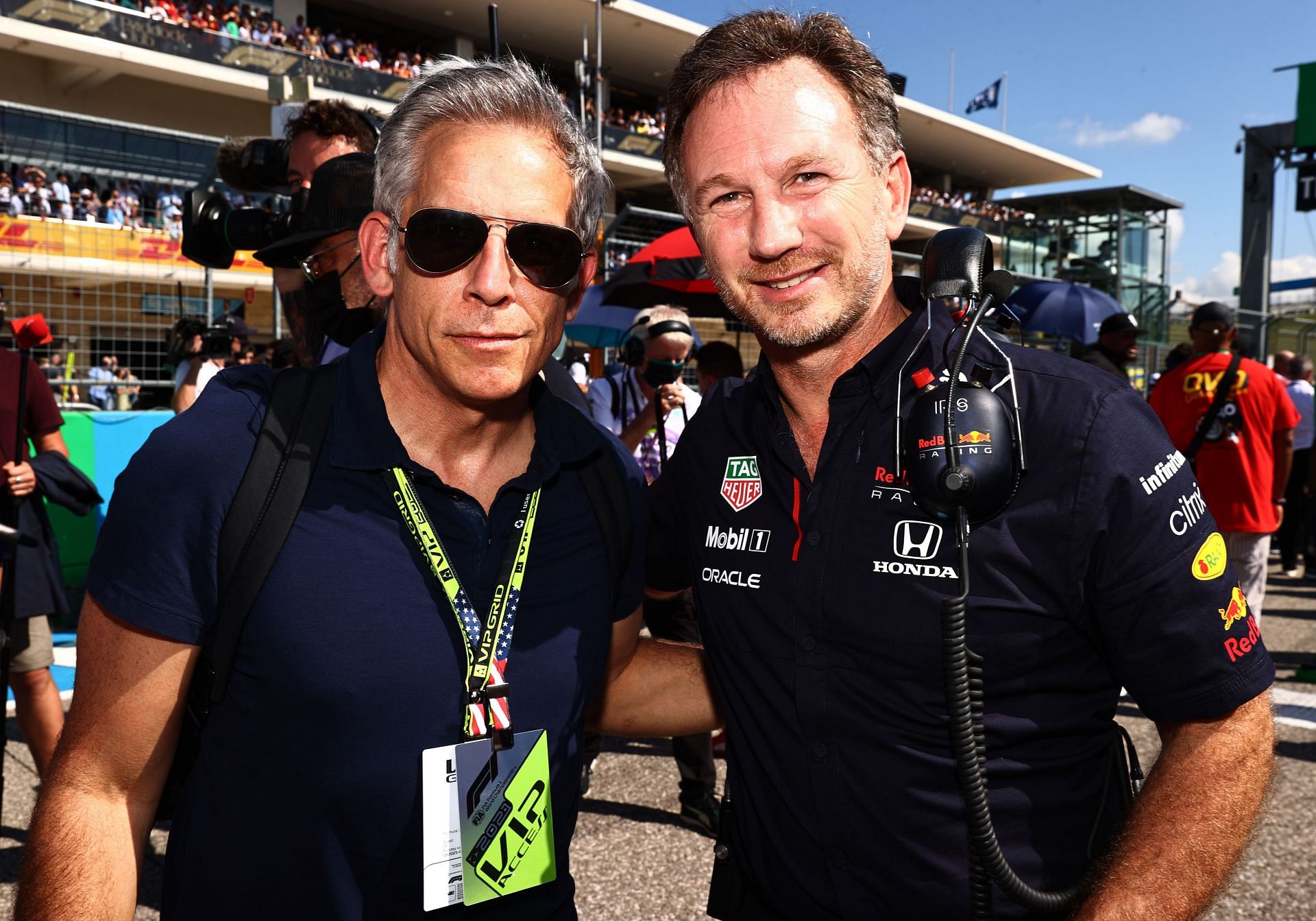 Horner didn&#039;t expect Max to hold on to the lead and win the US GP. Photo: Mark Thompson/Getty Images